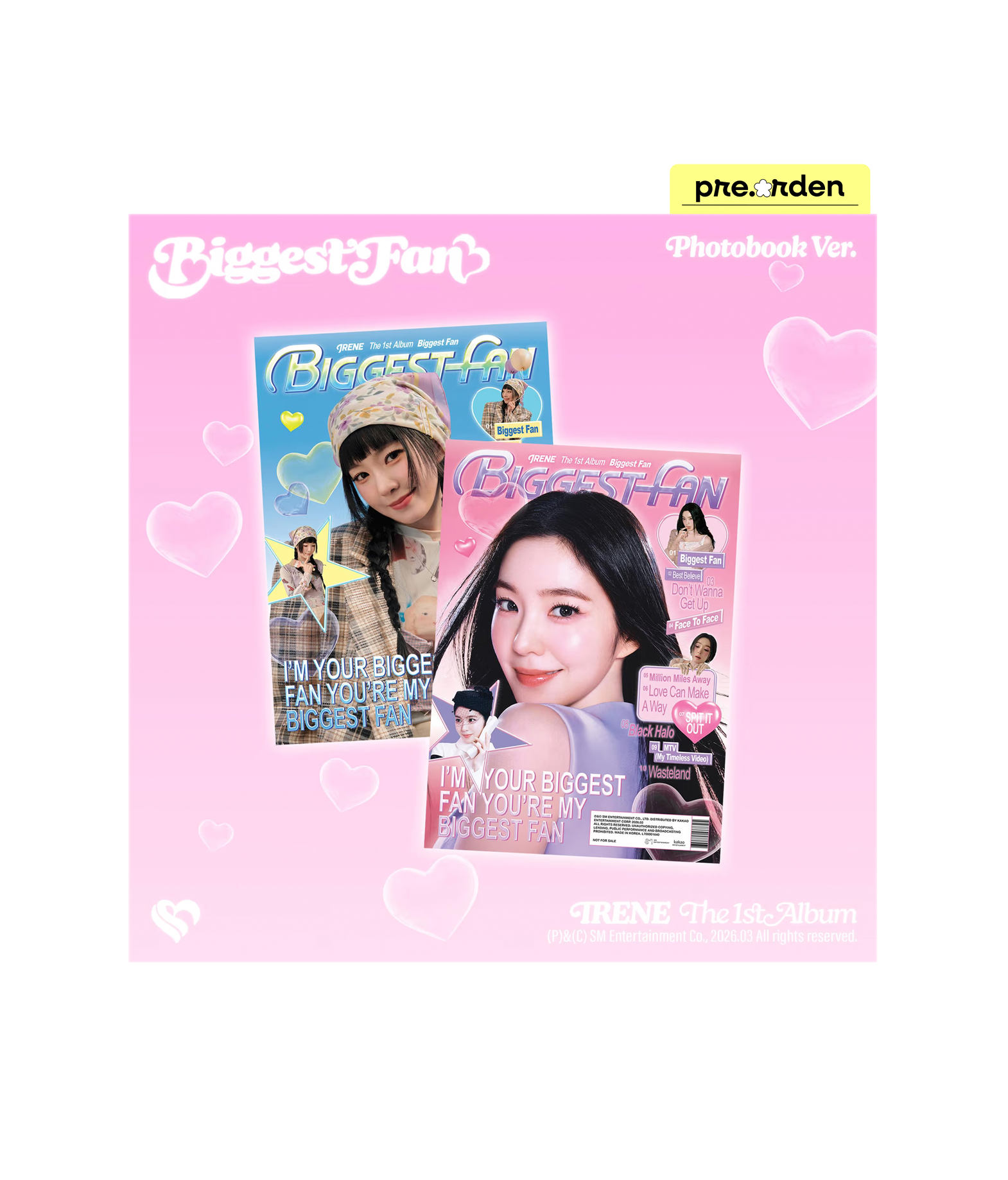 Irene 1st Album (Biggest fan) Photobook ver.