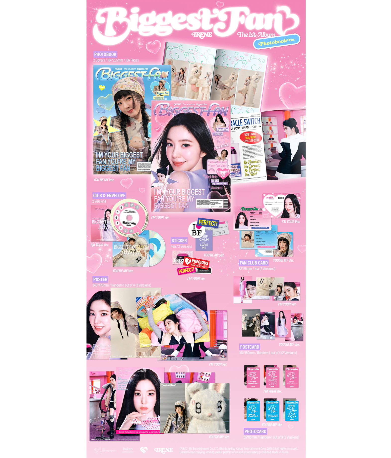 Irene 1st Album (Biggest fan) Photobook ver.