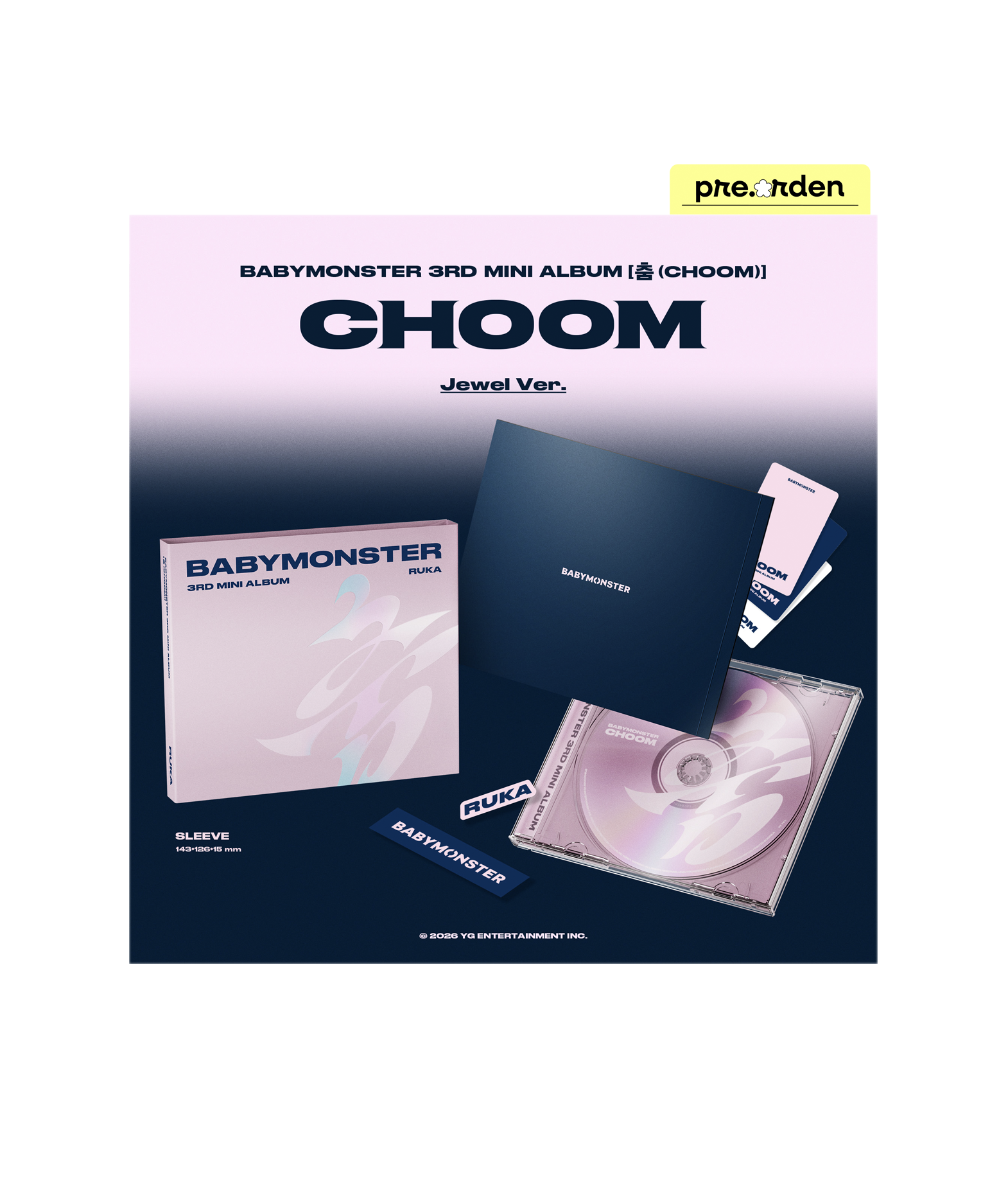 Babymonster 3rd Mini Album Choom (Jewel ver.)