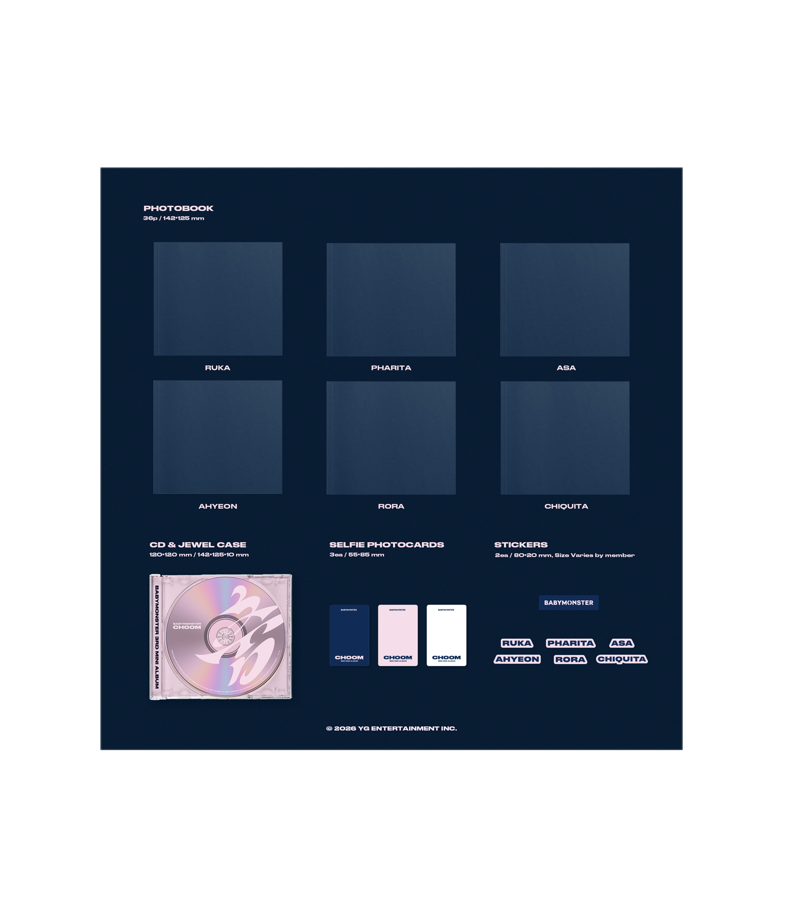 Babymonster 3rd Mini Album Choom (Jewel ver.)