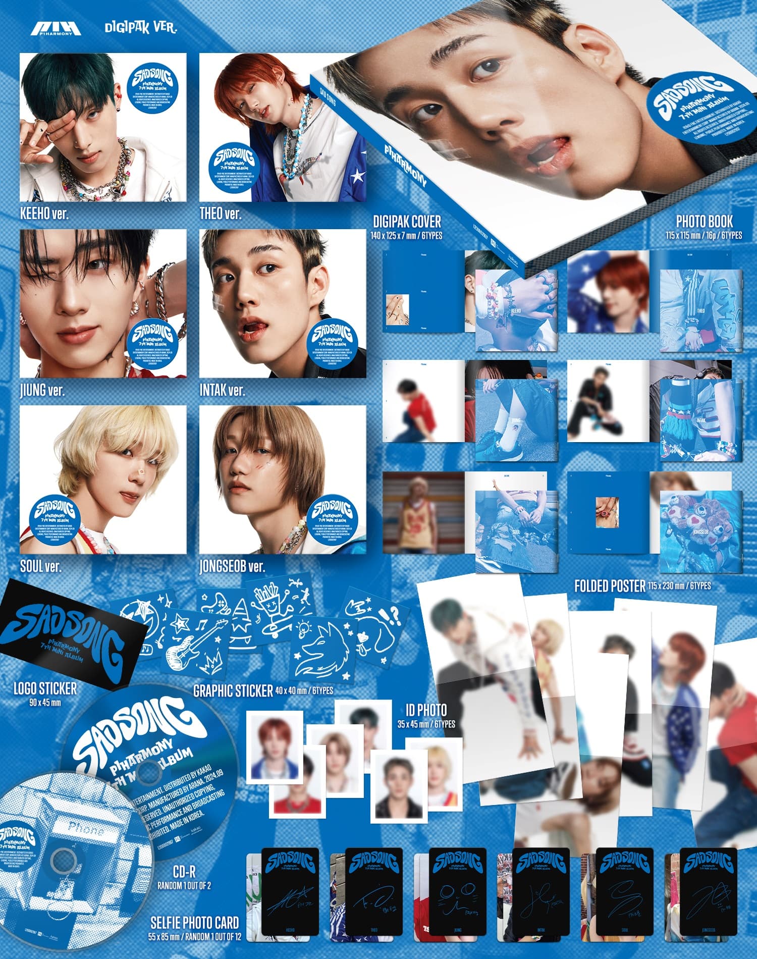 P1Harmony - Sad Song (Digipack ver.)