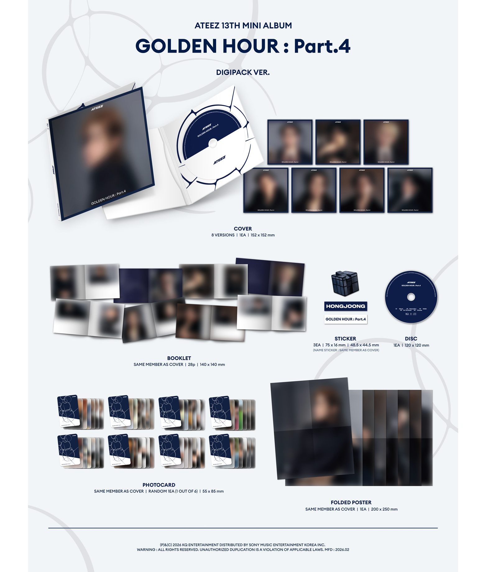 Ateez - Golden Hour: Part.4 (Digipack ver.)