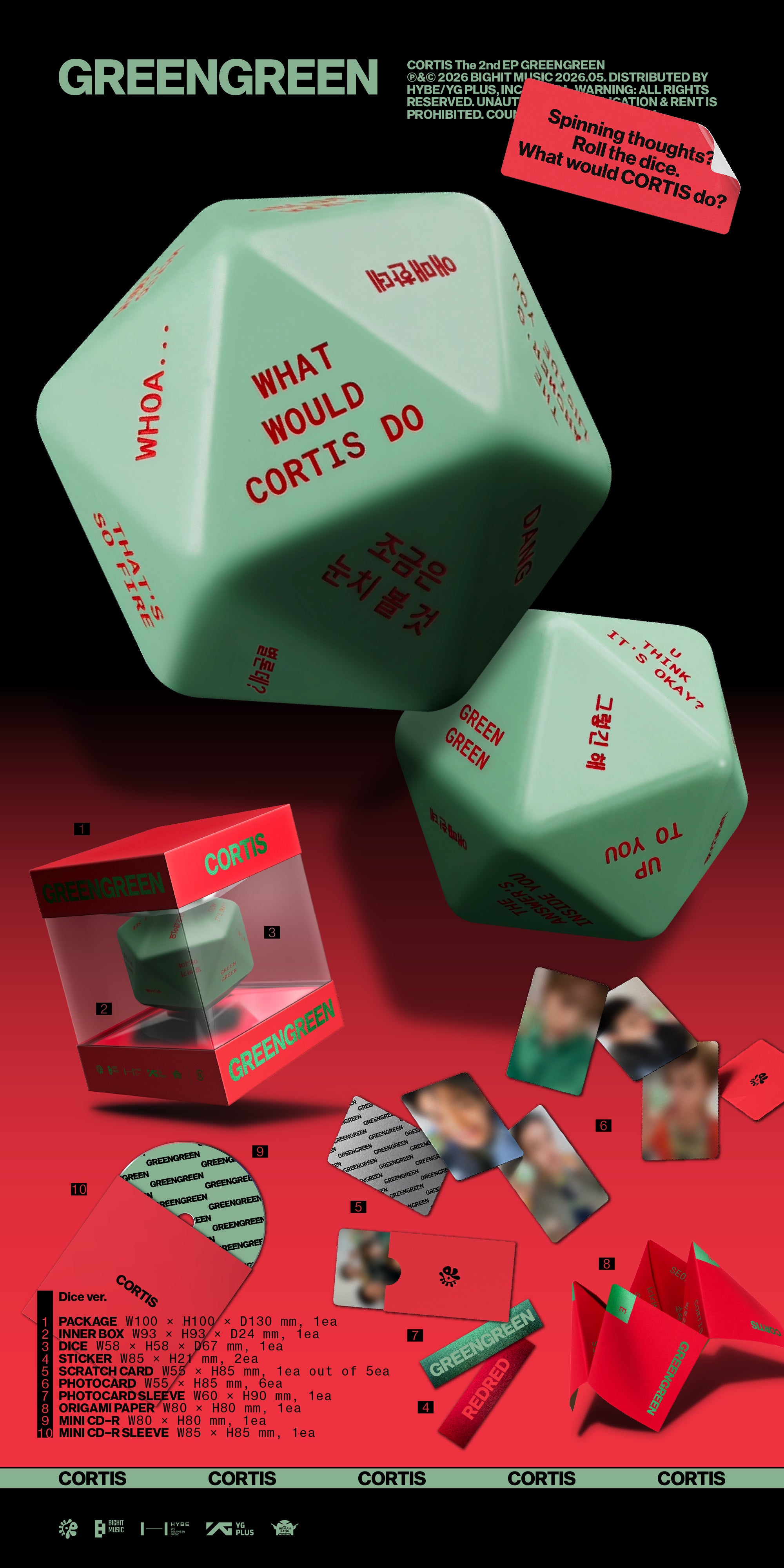 Cortis The 2nd EP [GREENGREEN] (Dice ver.)