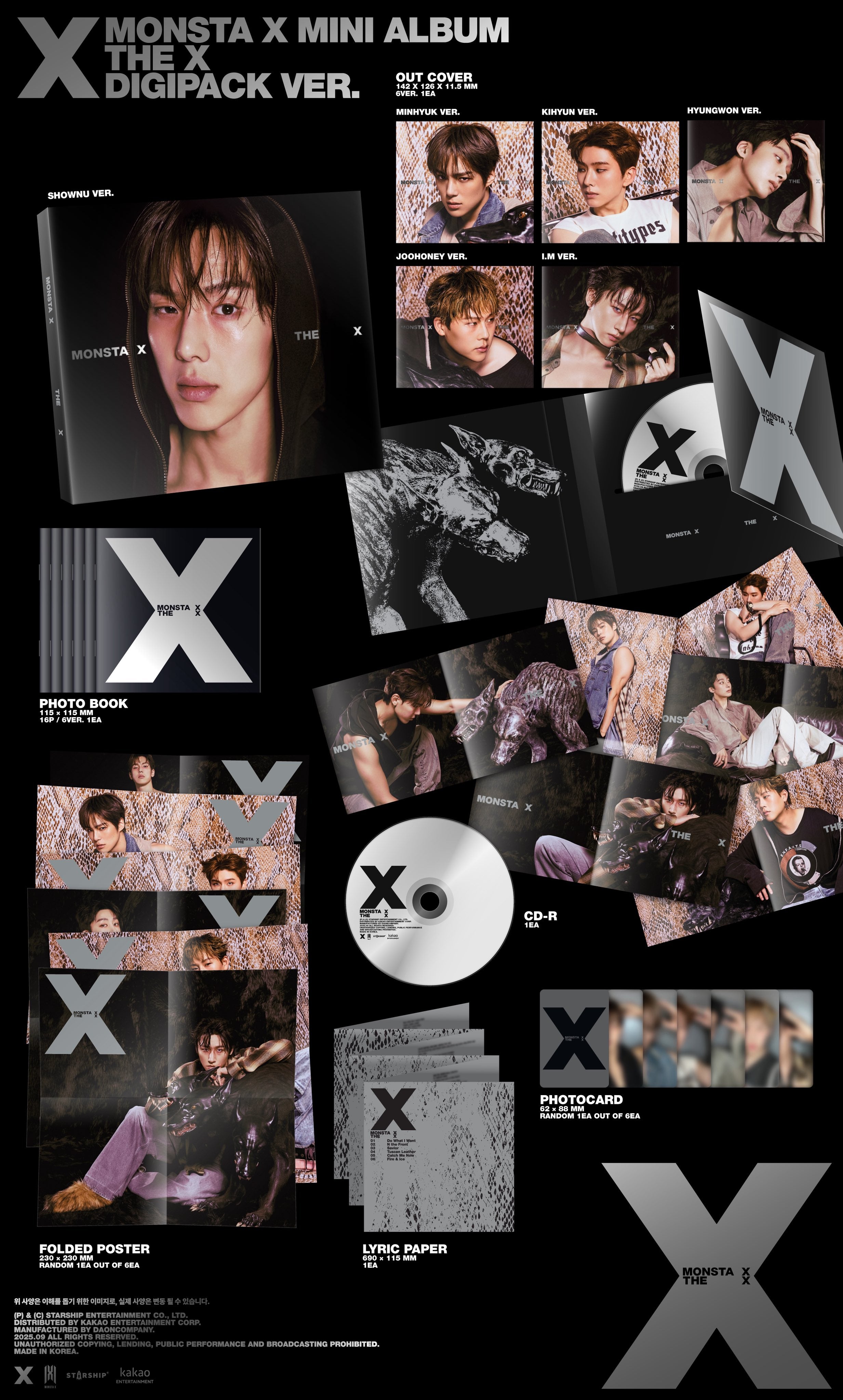 Monsta X - The X (Digipack ver.)