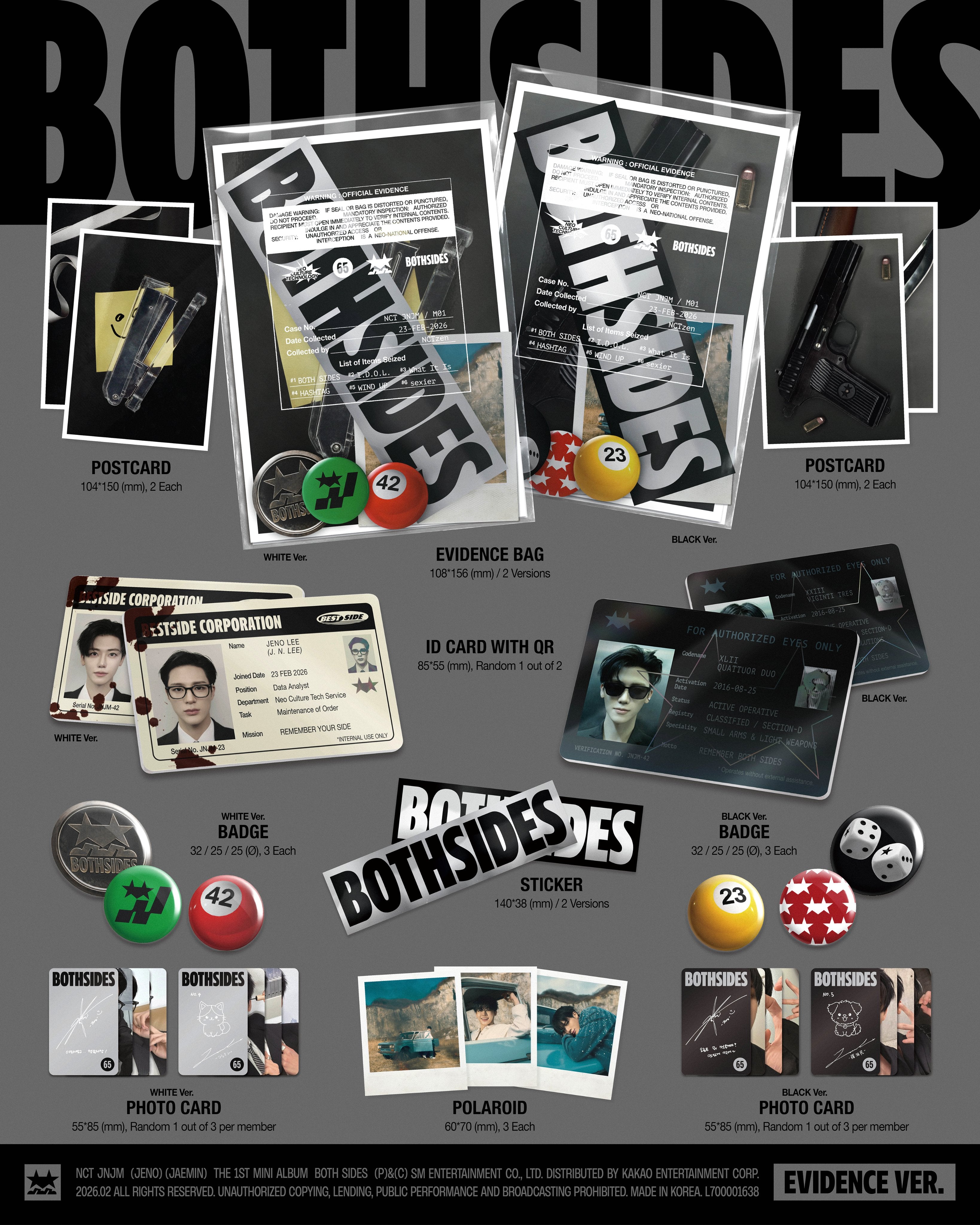 NCT JNJM - Both Sides (Evidence ver.) Smart Album