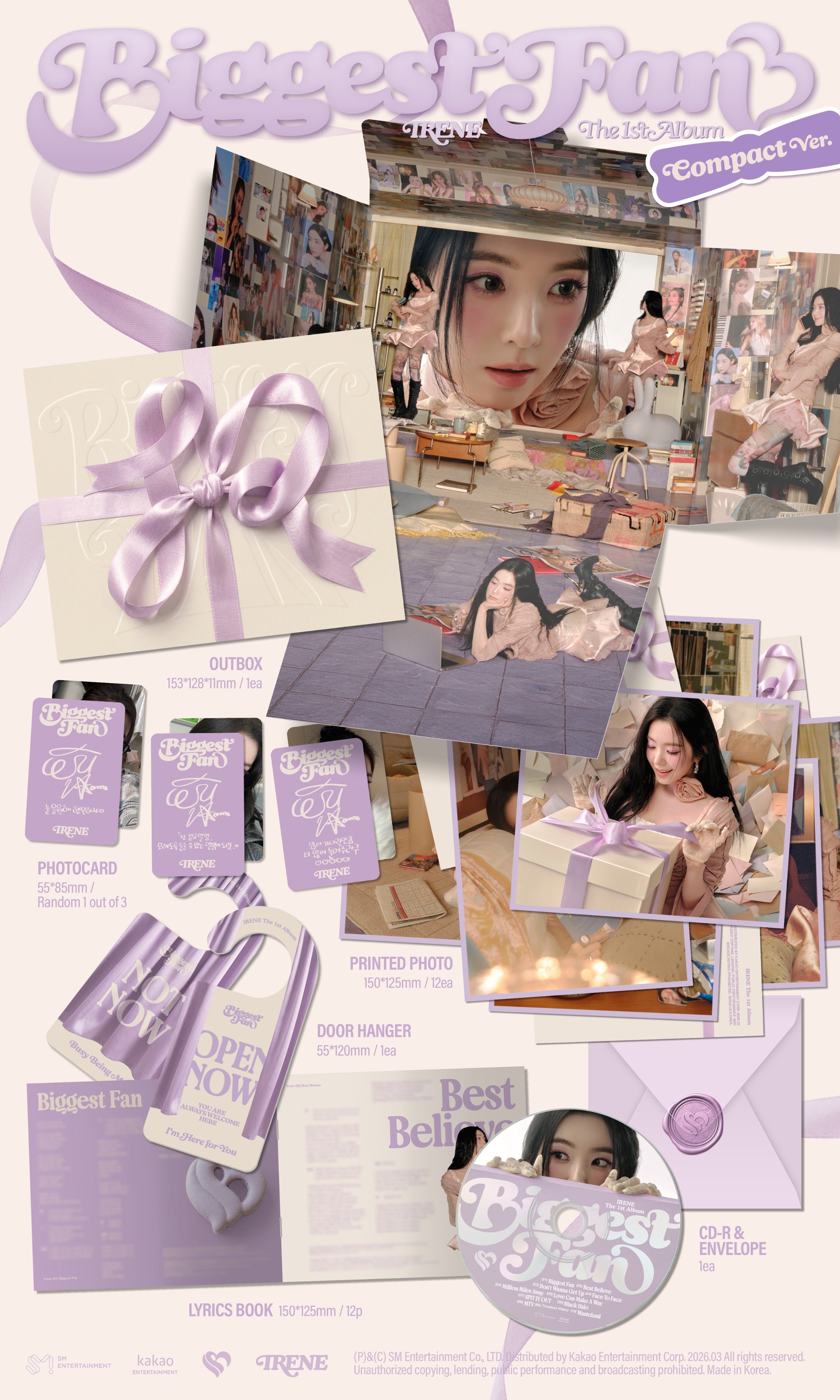 Irene 1st Album (Biggest fan) Compact ver.