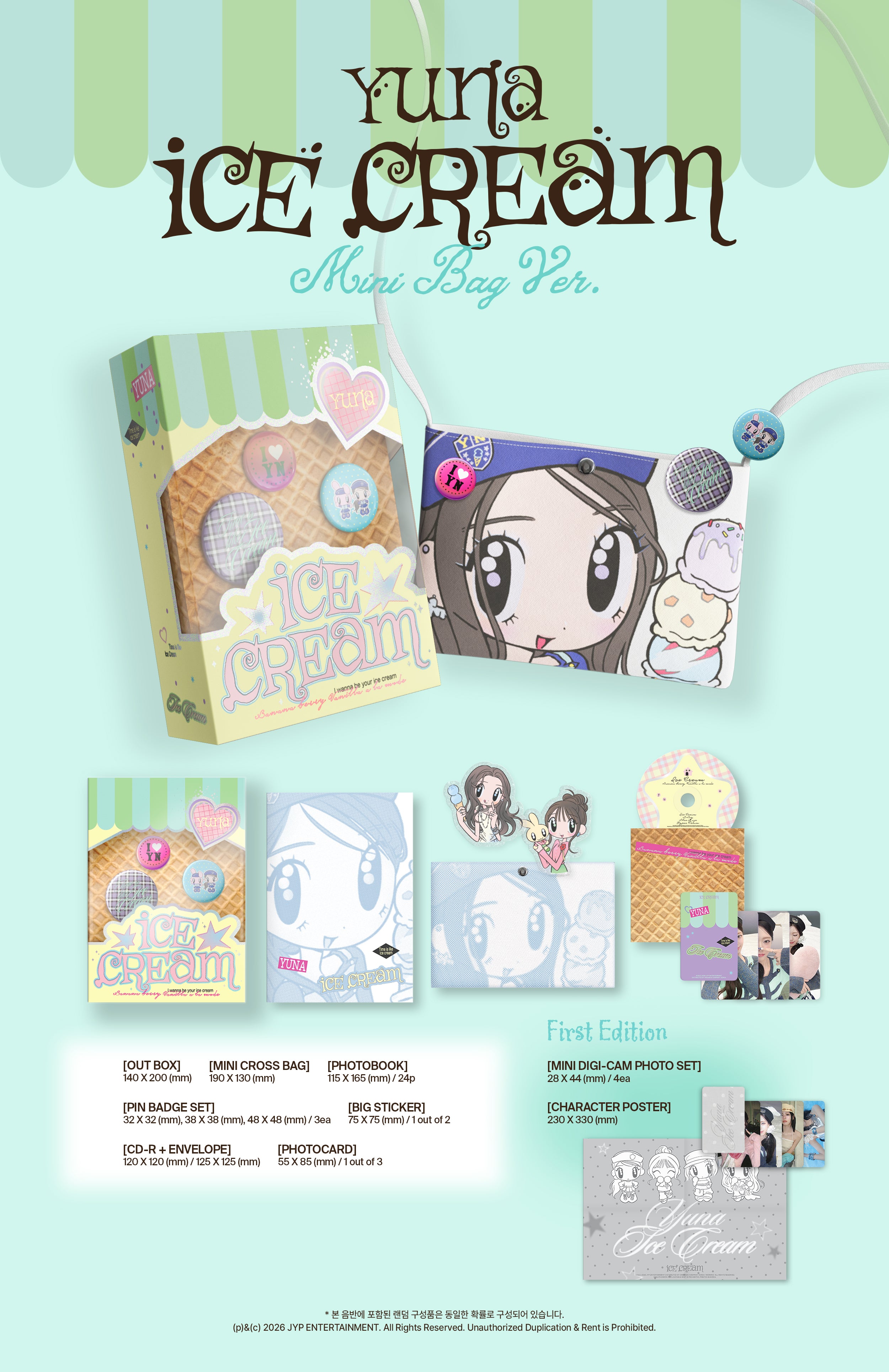 Yuna - Ice cream (Mini Bag DM ver.)