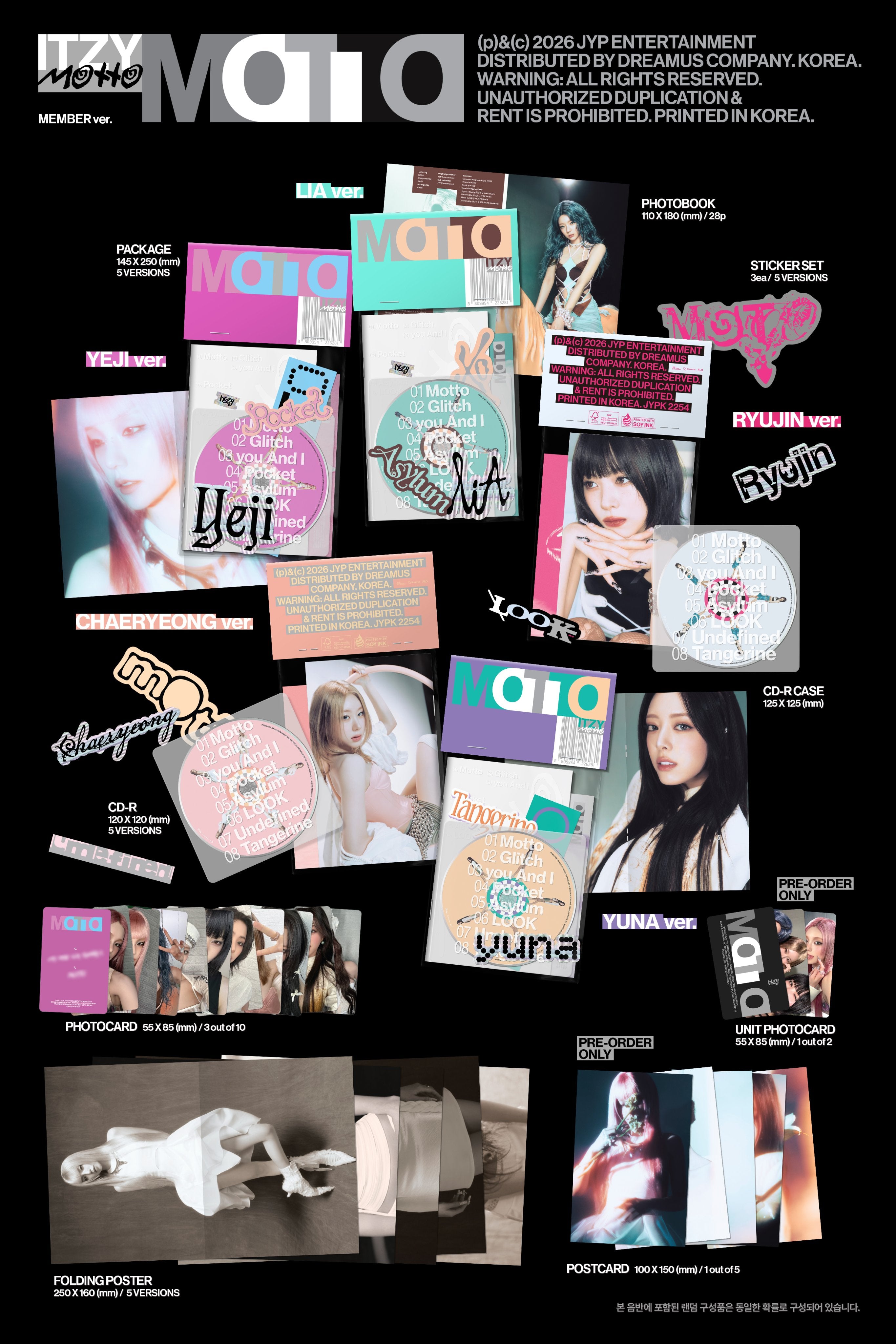 ITZY Motto (Member ver.) Random ver.