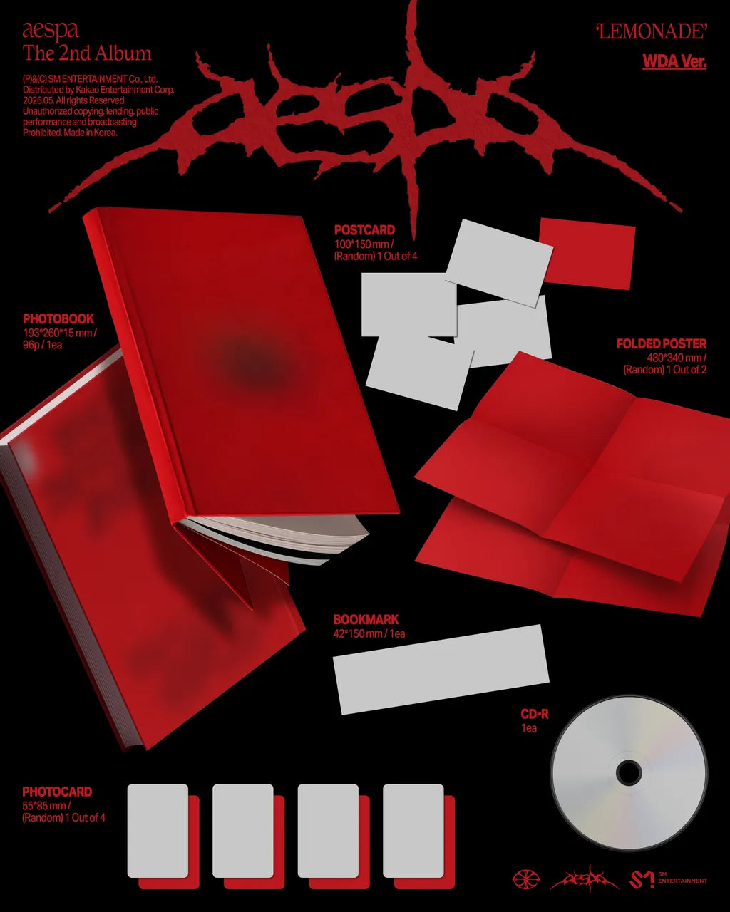 aespa 2nd Full Album [LEMONADE] (WDA ver.)