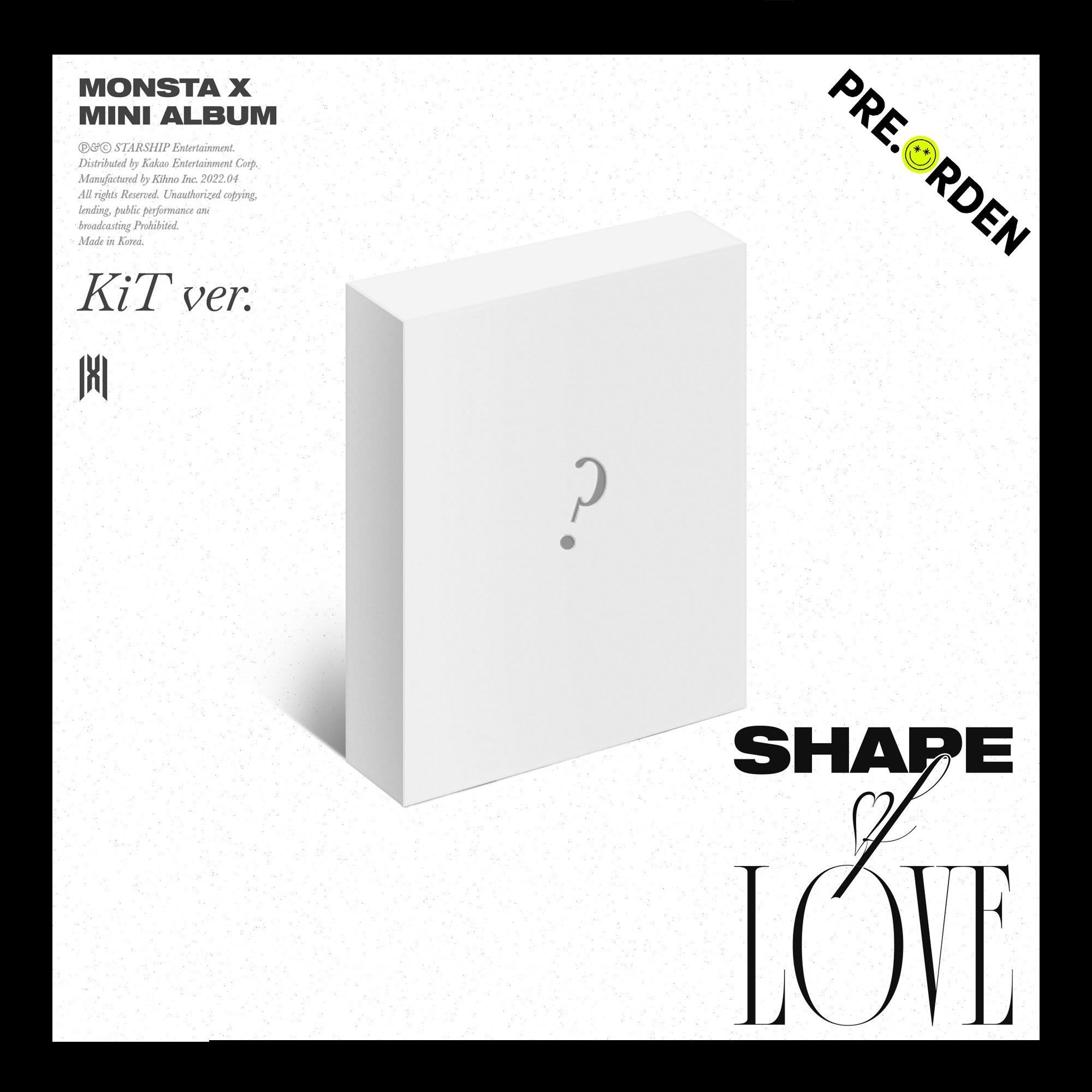 MONSTA X : Shape of Love Kit álbum